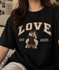 Custom "LOVE EST." Matching Couple Sweatshirts