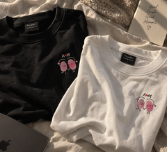 Custom Initials Fingerprint Couple T-Shirts – Personalised Matching Tee