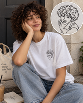 Custom Portrait Embroidery T-Shirt