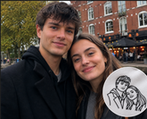 Custom Couple Portrait Embroidery T-Shirt