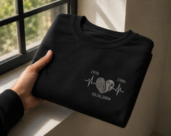 Heartbeat Fingerprint Anniversary Tee
