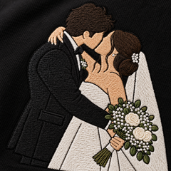 Custom Wedding Portrait Matching T-Shirts