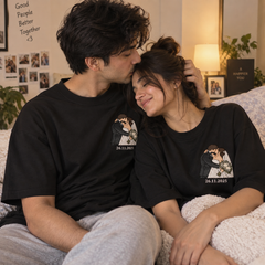 Custom Wedding Portrait Matching T-Shirts