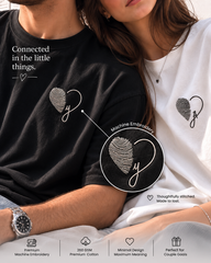 Fingerprint Heart Initial Tee