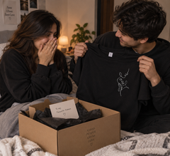 Couple Line Art Embroidery T-Shirt